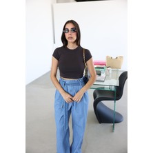 Fitilli Basic Crop Tshirt