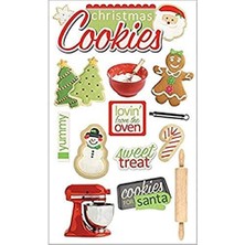 Karokstore Kağıt Ev Üretimi Kurabiyeleri 3D Çıkartma, Kağıt, Çok Renkli, 22,4 x 12 x 0,5 cm