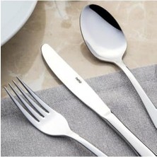 Karokstore Sade 30 Parça Karton Kutulu Çatal Kaşık Takımı 18-10 304 Bıçaksız