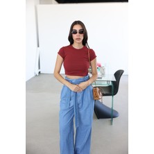 Fitilli Basic Crop Tshirt