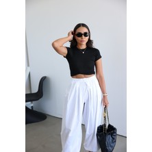 Kısa Kol Bisiklet Yaka Tişört