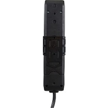 Karokstore Siyah Priz Multi Let 4lü Anahtar Top. Ç.k 2mt