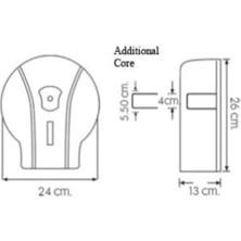 Karokstore Mini Wc Tuvalet Kağıdı Dispenseri Aparatı Beyaz Mj1