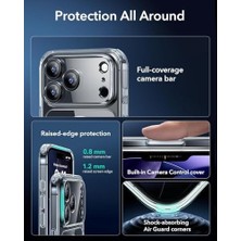 Karokstore 17 + X7 Ekran Koruyucu Seti – Magsafe Uyumlu, Kamera Kontrol Tuşlu, Şeffaf, Askeri Düzey Darbe Koruması, Manyetik Telefon Kılıfı (17 Pro)