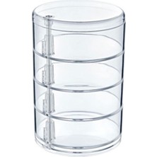 Karokstore 4 Katlı Dönebilen Şeffaf Takı Organizer Düzenleyici