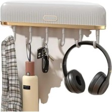 Karokstore Yapışkanlı Askı Seti, Hareketli Kancalar, Anahtarlık ve Havlu Askısı, Banyo ve Mutfak Için Çok Amaçlı Organizer, Kepçe,kevgir Askısı