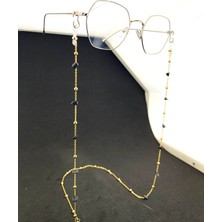 Optic Plus Sıralı Doğal Onix Taşlı Gözlük Ipi / Zinciri