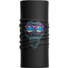 Motobir Baf-Bandana Mor Deniz Gözlüklü Kürdanlı Maymun