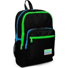 Karokstore Dört Bölmeli Siyah Ilkokul Çantası 23717