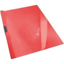 Karokstore Sıkıştırmalı Dosya Sırttan Klips A4 Kırmızı 5637