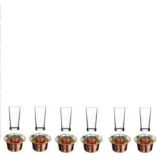 Karokstore 12 Parça Bardak Bakır Ehlikeyf Seti