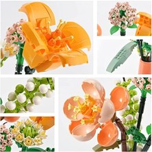 Karokstore Çiçek Buketi Yapı Seti, Yapay Çiçekler Yapı Taşları Setleri, Ev Dekorasyonu, Yetişkinler Için 568 Adet Yaratıcı Botanik Koleksiyonu Hediye, ile Uyumlu Değil (/ortanca/begonya)