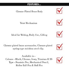 Karokstore Noble 35 Versatil Kalem Krom