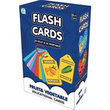 Karokstore Meyve ve Sebze Eğitim Kartları, 48 Türkçe-Ingilizce Kelime, 3+ Yaş