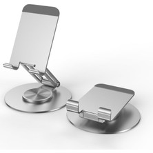 Karokstore 360° Dönebilen Telefon Tutucu Katlanabilir Alüminyum Telefon Standı