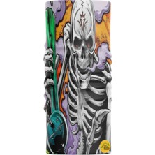 Motobir Baf-Bandana Yeşil Çubuklu Iskelet