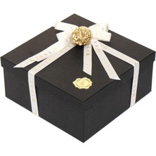 Karokstore Siyah Dekoratif Sıvama Hediye Kutusu