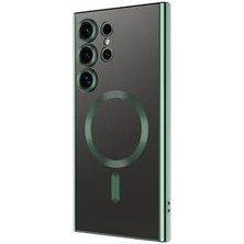 Karokstore - Galaxy S24 Ultra Telefon Kılıfı – Uyumlu, Kamera Korumalı, Şarj Destekli - Yeşil
