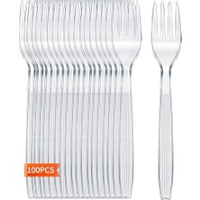 Karokstore Benim Marifetlerim - Şeffaf Çatal 100 Adet