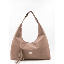 Aron Atelier Sadie Süet ve Püskül Detaylı Kadın Omuz Çantası