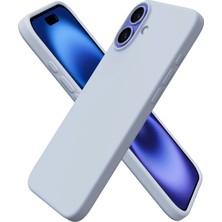 Bix iPhone 16 Plus Silikon Kılıf Magsafe Uyumlu Güçlü Koruma Darbe Emici Gök Mavisi