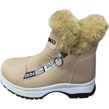 Güven Kundura Çocuk Kürklü Çift Fermuarlı Kar Botu