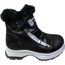 Güven Kundura Çocuk Kürklü Çift Fermuarlı Kar Botu