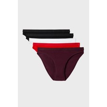 Calvin Klein Pamuklu Logolu 5 Pack LV00QD536031Y Bayan Külot LV00QD5360 31Y