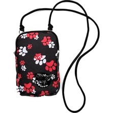 Karokstore Pawlook Cep Telefonu Çantası –dışkı Poşeti, Fermuarlı, Gizli Poşet Gözü, Köpek Gezdirme Için Ideal,kırmızı Pati