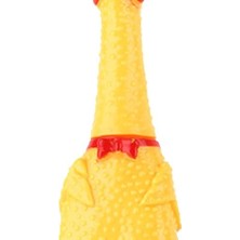 Karokstore Çığlık Tavuk Oyuncak Sarı Kauçuk Squaking Tavuk Oyuncak Yenilik ve Dayanıklı Kauçuk Tavuk Giderici Yetişkinler Çocuklar Için Komik Güvenlik Oyuncak Evcil Hayvanlar (30 Cm)