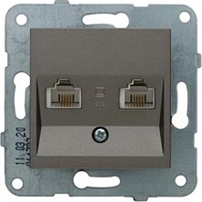 Karokstore / Data+Nüm Cat6+Cat3 Mekanizma+Düğme Kapak