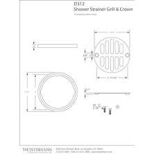 Karokstore D312 Duş Süzgeç Set Taç ve Izgara, D312-26