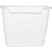 Karokstore 50801 Pratik Kapaklı Çöp Kovası, Beyaz