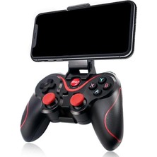 Karokstore Evrensel Gamepad, USB Kablosuz Bluetooth 5.0 Joystick Tv Box Konsol Oyun Kumandası, Ios Cep Telefonu Tutucu Için X3