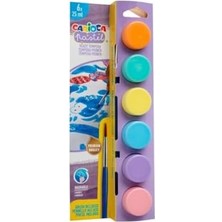 Karokstore Pastel Tempera Suluboya Süper Yıkanabilir Fırçalı 6 * 25 ml 6 Renk Karışık