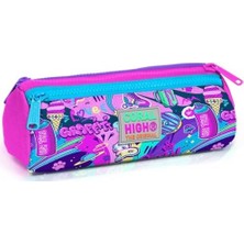 Karokstore Grafiti Üç Bölmeli Kalem Çantası - Kız Çocuk