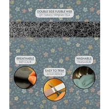 Karokstore Modern Teknik Tekstil Hayal Tela 2 cm x 100 M - Çift Taraflı Yapışkan Tela - Şerit Tela - Örümcek Tela - Hayalet Tela - Dikiş Nakış Telası (Beyaz)