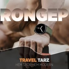 Karokstore ile Uyumlu  Travel Loop Kordon Galaxy 8 44MM/40MM/ 46MM Için Rahat Kumaş Watch8 Kordon Terletmeyen Konforlu Tasarım Galaxy 8 Kordonu