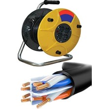 Karokstore Makaralı Uzatma Kablo Seyyar Priz 35 Metre 3x1,5 1410