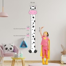 Karokstore Sevimli Inek Boy Ölçer - Bebek ve Çocuk Odası Boy Cetveli