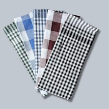 Karokstore Mutfak Kurulama Bezi 5'li | Pöti Kareli Bulaşık Kurulama Bezi | Servis Peçetesi | Beslenme Örtüsü