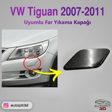 AutoPit 3D Volkswagen Tiguan 2007–2011 Uyumlu Far Yıkama Kapağı (Sağ Sol Takım)