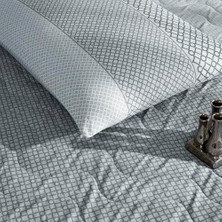 Karokstore Crosby  Standart Pamuk Nevresim Takımı, Gri, Tek Kişilik