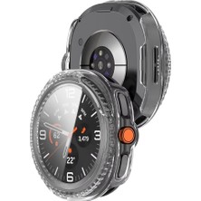 Karokstore Galaxy 8 Için Sert Katmanlı Kasa Koruyucu Kılıf Pc Malzeme + Ekran Korumalı Çizilmeye Karşı Koruyan Dokunmatiği ve Görüntüyü Etkilemeyen Watch8 Koruyucu (Şeffaf)