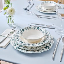 Karokstore Derya 24 Parça 6 Kişilik Porselen Yemek Takımı
