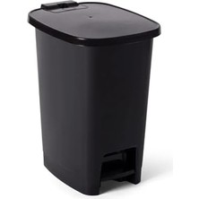 Karokstore Lüx Serisi Pedallı 25 Litre Çöp Kovası Siyah