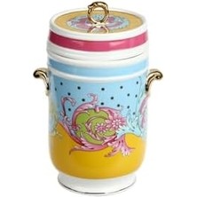 Karokstore Art Estelle Porselen Kulplu Kavanoz 22 cm