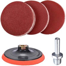 Karokstore Cırt Zımpara Seti Avuç Taşlama Spiral Ahşap Zımparalama + Matkap Aparatı 115 mm (20 Parça)