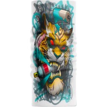 Motobir Baf-Bandana Turkuaz Gri Boya Rulo Sprey Kaplan