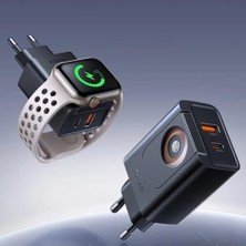 Karokstore CH-3700 30W 2'si 1 Arada Kablosuz ve Seyahat Şarj Adaptörü
